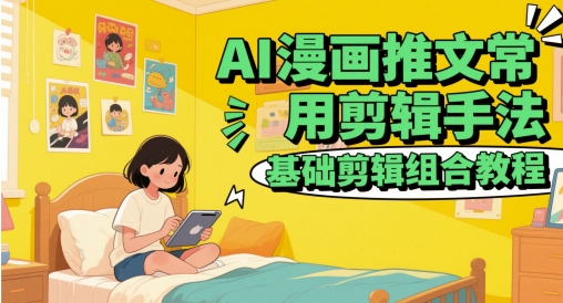 AI漫画推文常用剪辑手法，基础剪辑组合教程插图零零网创资源网-最新赚钱项目