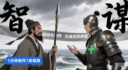 扣子工作流一键生成沉浸式历史故事，一天工作量，3分钟搞定插图零零网创资源网-最新赚钱项目