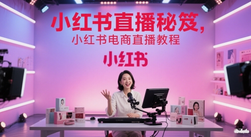 小红书直播秘笈，小红书电商直播教程插图零零网创资源网-最新赚钱项目