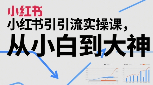 小红书引流实操课，从小白到大神插图零零网创资源网-最新赚钱项目