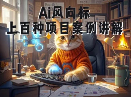 Ai风向标-附100种项目案例玩法-0基础小白到大神ai视频商业应用教学插图零零网创资源网-最新赚钱项目