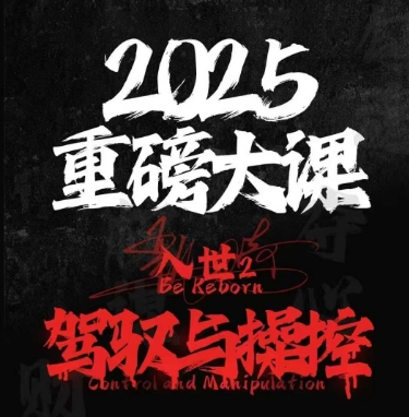 2025重磅大课，入世2，驾驭与控制插图零零网创资源网-最新赚钱项目
