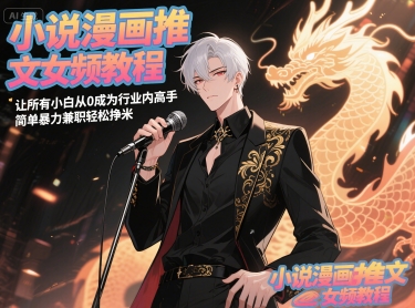 小说漫画推文女频教程，让所有小白从0成为行业内高手，简单暴力兼职轻松挣米插图零零网创资源网-最新赚钱项目
