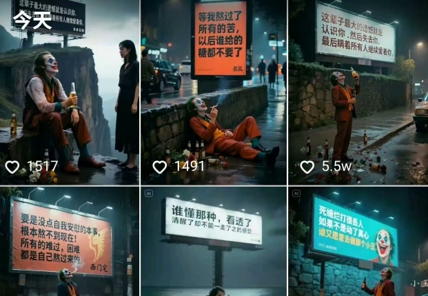 一条视频竟然15W赞！用AI制作小丑自嘲扎心文案视频，当下非常火爆的短视频流量神器插图零零网创资源网-最新赚钱项目