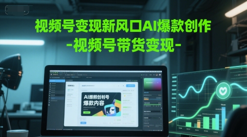 视频号变现新风口AI爆款创作-视频号带货变现插图零零网创资源网-最新赚钱项目
