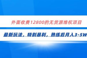 全网首发！外面收费12800的无货源维权最新暴利玩法，轻松月入3-5W