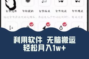 最新蓝海独家玩法，利用软件无脑搬运，小白轻松日入1000＋