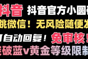 （8773期）抖音二维码直跳微信技术！站内随便发不违规！！