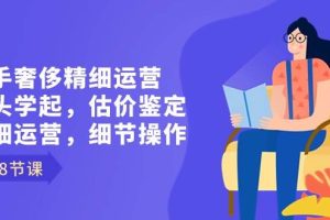 （8774期）二手奢侈精细运营从头学起，估价鉴定，精细运营，细节操作（58节）