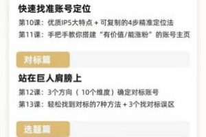 （8933期）2024年最新小红书运营课程：普通人也能引爆小红书（25节课）