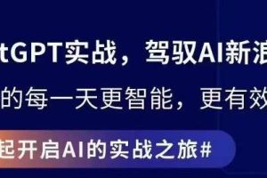 ChatGPT实战指南，创新应用与性能提升，解锁AI魔力，启程智能未来