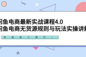 （9150期）闲鱼电商最新实战课程4.0：闲鱼电商无货源规则与玩法实操讲解！