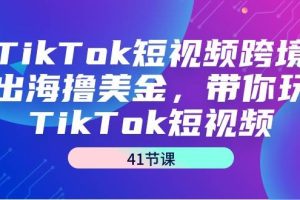 （9155期）TikTok短视频跨境出海撸美金，带你玩TikTok短视频（41节课）