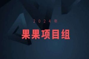 2024年果果项目组项目合集-果果最新项目