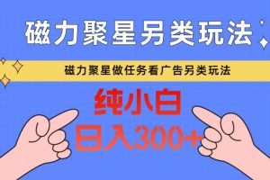 磁力聚星做任务看广告撸马扁，不靠流量另类玩法日入300+