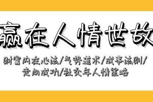 （9959期）赢在-人情世故：财富内在心法/气势道术/成事法则/走向成功/社交与人情策略