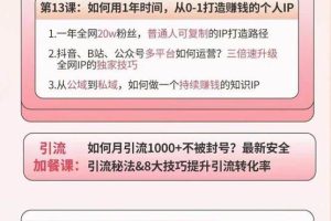 （10666期）小红书特训营12期：从定位 到起号、到变现全路径带你快速打通爆款任督二脉