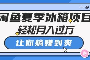 （10673期）闲鱼夏季冰箱项目，轻松月入过万，让你躺赚到爽