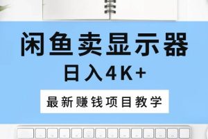 （10706期）闲鱼卖显示器，日入4K+，最新赚钱项目教学