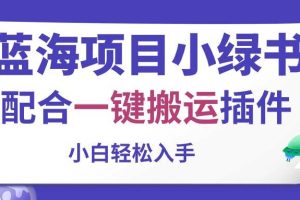 （10841期）蓝海项目小绿书，配合一键搬运插件，小白轻松入手