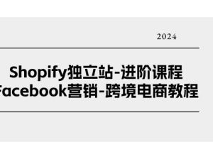 （11043期）Shopify独立站-进阶课程-Facebook营销-跨境电商教程（25节）