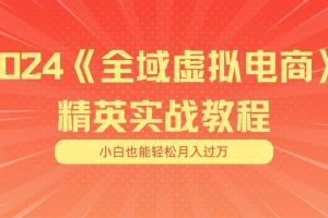 （11484期）月入五位数 干就完了 适合小白的全域虚拟电商项目（无水印教程+交付手册）