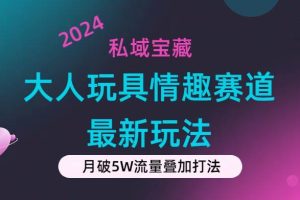 私域宝藏：大人玩具情趣赛道合规新玩法，零投入，私域超高流量成单率高