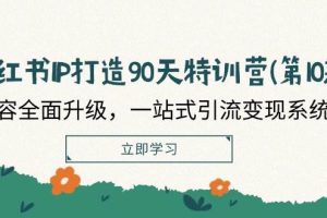 （12080期）小红书-IP打造90天特训营(第10期)：内容全面升级，一站式引流变现系统课