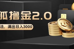 （12212期）搜狐撸金2.0最新玩法，无脑日入3000+，可无限扩大