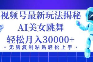 （12448期）视频号最新暴利玩法揭秘，小白也能轻松月入30000+