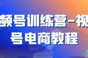 视频号训练营-视频号电商教程