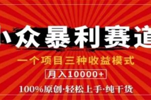 （12756期）视频号最新爆火赛道，三种可收益模式，0粉新号条条原创条条热门 日入1000+