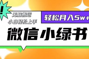 （12766期）微信小绿书项目，一部手机，每天操作十分钟，，日入1000+