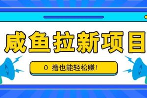 咸鱼拉新项目，拉新一单6-9元，0撸也能轻松赚，白撸几十几百！