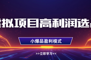 淘宝虚拟高利润玩法，高客单选品技巧，单店月入1W+