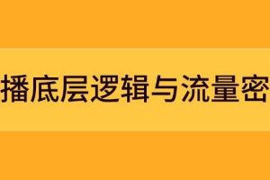 直播底层逻辑与流量密码：定位模型+案例拆解，急速流承接与数据优化全攻略